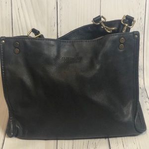 American Leather Company Lenox Black Leather Tote